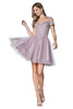 A-Line Silhouette Gown 2025 Elegant Formal Evening Dress - Mauve / XS - Dress