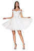 A-Line Silhouette Gown 2025 Elegant Formal Evening Dress - Off White / XS - Dress