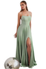 Prom Dress 2025 Scoop Neck Slit Elegant Evening Gown