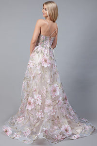 Floral Prom Gown