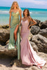 Amelia Couture 3013 Strapless Lycra Side Cape Long Evening Prom Gown - Dress