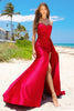 Amelia Couture 3013 Strapless Lycra Side Cape Long Evening Prom Gown - Dress