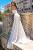 Amelia Couture 3013B Strapless Lycra Long Fitted Bridal White Dress - Dress