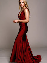 Amelia Couture 370 Sleeveless Bodycon Stretchy Bridesmaids Dress
