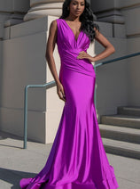 Amelia Couture 370 Sleeveless Bodycon Stretchy Bridesmaids Dress