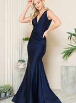 Amelia Couture 370 Sleeveless Bodycon Stretchy Bridesmaids Dress
