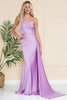 Prom Stretchy Evening Gown - LILAC / 4