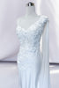 Amelia Couture 388 3D Floral Applique One shoulder Wedding White Dress - Dress
