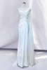 Amelia Couture 388 3D Floral Applique One shoulder Wedding White Dress - WHITE / 2 - Dress