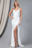 Bridal Evening Sexy Simple Gown - WHITE / 2
