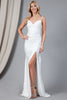 Evening Sexy Simple Gown - WHITE / 2