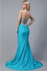 Amelia Couture 399 Strappy Backless Glitter Stretchy Prom Evening Gown - Dress