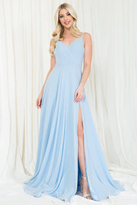 Simple Bridesmaids Dress - BABY BLUE / 2