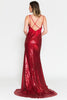 Red Carpet Sequined Gown