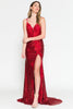 Red Carpet Sequined Gown