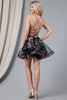 Amelia Couture AC5038S V-neck A-line Short Dress
