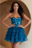 Amelia Couture 5058S Strapless Glitter Homecoming Ruffle Dress - Dress