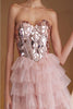 Amelia Couture 5058S Strapless Glitter Homecoming Ruffle Dress - Dress