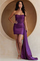 Amelia Couture 5060S Scoop Neck Corset Ruched Short Party Dress - Dress