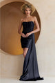 Amelia Couture 5060S Scoop Neck Corset Ruched Short Party Dress - BLACK / Dress