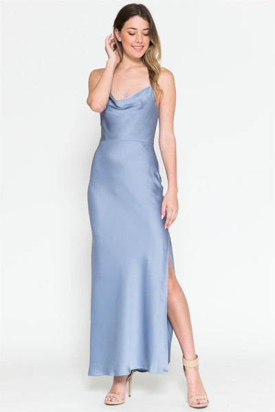 Simple Bridesmaid Dresses - Dusty Blue / 2