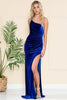 Prom Velvet Long Dress - LAA6118 - ROYAL BLUE / 2 - Dress