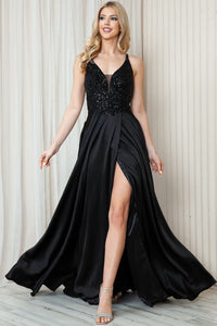 Formal Pageant Gown - BLACK