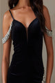 Amelia Couture 6200S Beaded Embellished Velvet Graduation Dress - Dress