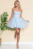 Fit And Flare Dresses - BABY BLUE