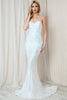 Glittery Mermaid Dress - White