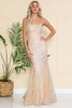 Mermaid Prom Dress - LAA6116 - CHAMPAGNE / 2