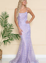 Amelia Couture 6116 Square Neckline Long Prom Dress