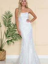 Amelia Couture 6116 Square Neckline Long Prom Dress