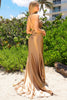 Amelia Couture BZ020 Cowl Neck Prom Jersey Gown - Dress