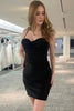 Amelia Couture BZ022S Corset Back Homecoming Dress - BLACK