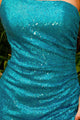 Amelia Couture BZ030S One Shoulder Sequined Homecoming Dress