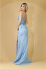 Amelia Couture BZ9019 Glitter 3D Floral Appliqued Corset Bodice Gown - Dress