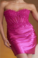 Amelia Couture BZ9028S Strapless Embellished Corset Hoco Dress - Dress