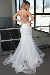Amelia Couture SU066 Embroidered Wedding Mermaid Gown