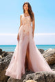 Amelia Couture TM1002 Corset Bone Pageant Formal Gown - DUSTY ROSE / 2 - Dress