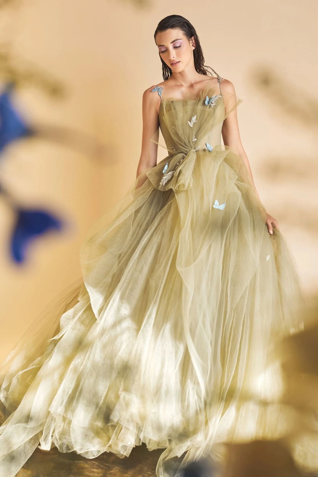 Andrea & Leo Ball Gown A-Line Evening Prom Dress A1113 - Greenery / 4 - Dresses