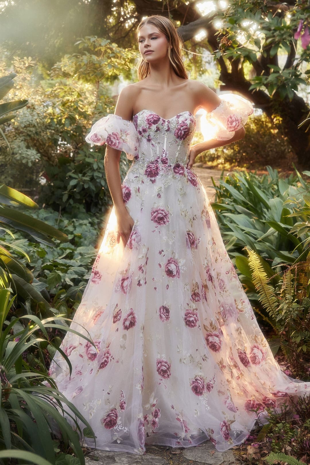 Andrea & Leo Ball Gown A-Line Evening Prom Dress A1133 - multi / 2 - Dresses