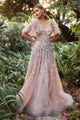 Andrea & Leo Ball Gown A-Line Evening Prom Dress A1176 - Blush / 6 - Dresses