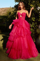 Andrea & Leo Ball Gown A-Line Evening Prom Dress A1238 - Azalea Pink / 2 - Dresses