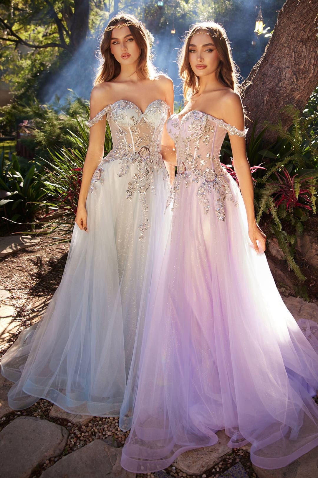 Andrea & Leo Ball Gown A-Line Evening Prom Dress A1258 - Dusty Lavender / 2 - Dresses