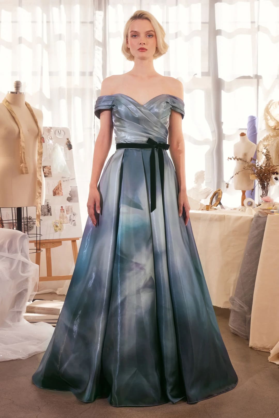 Andrea & Leo Ball Gown A-Line Evening Prom Dress A1431