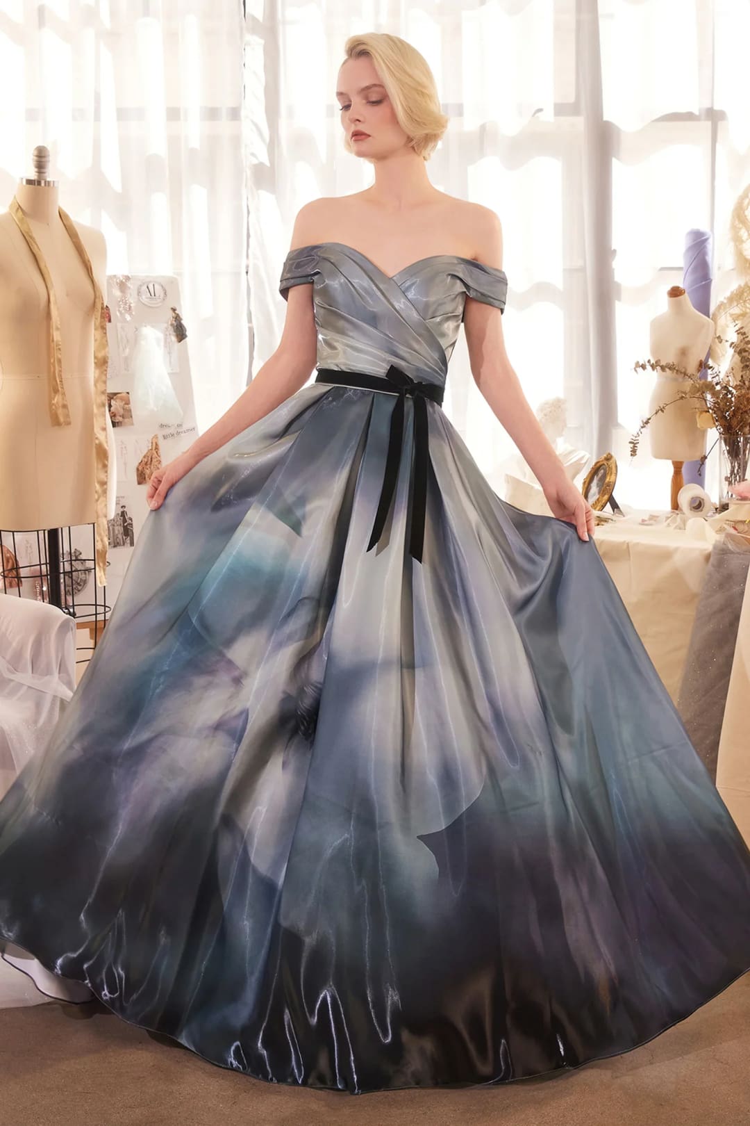 Andrea & Leo Ball Gown A-Line Evening Prom Dress A1431