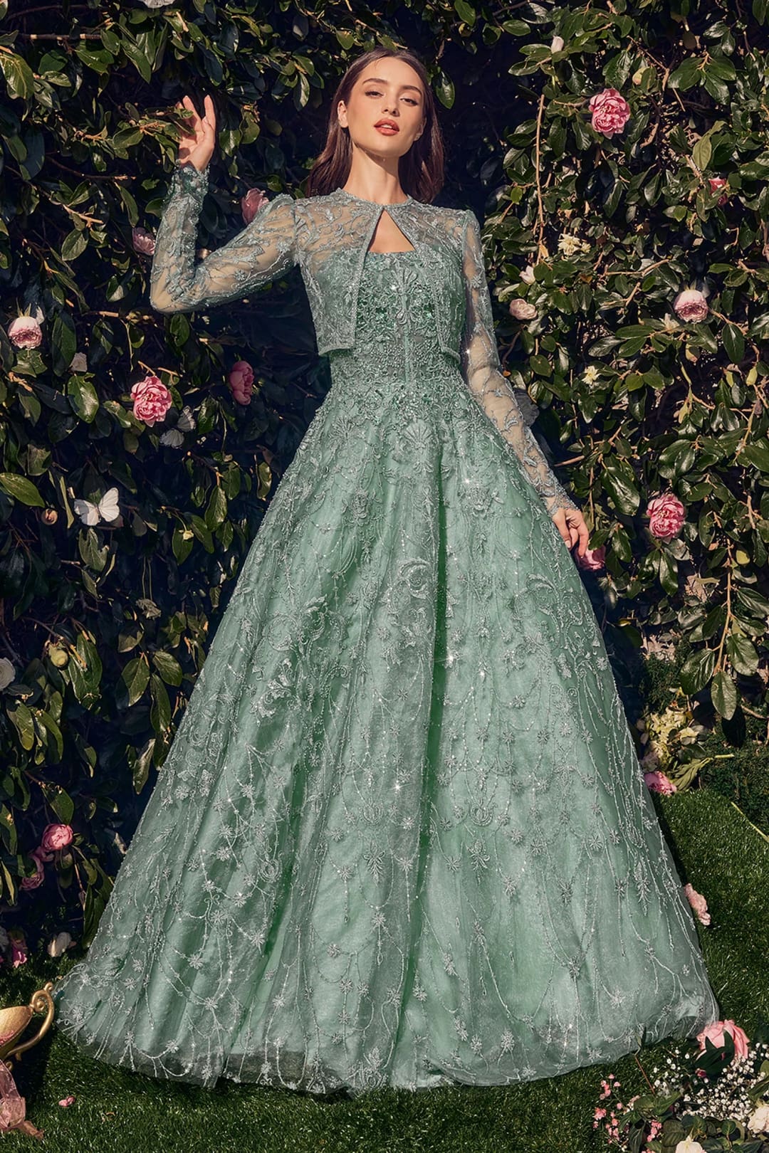 Andrea & Leo Ball Gown A-Line Evening Prom Dress MA104