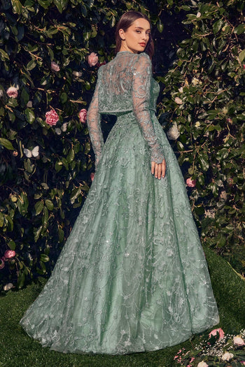 Andrea & Leo Ball Gown A-Line Evening Prom Dress MA104