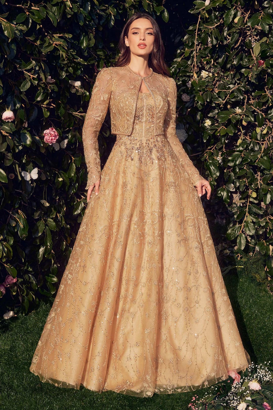 Andrea & Leo Ball Gown A-Line Evening Prom Dress MA104